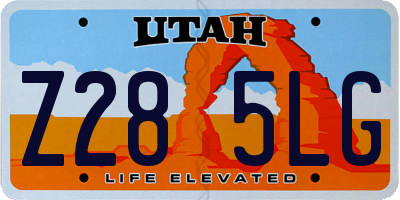 UT license plate Z285LG