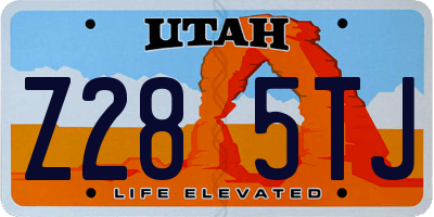 UT license plate Z285TJ