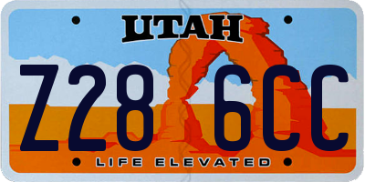 UT license plate Z286CC