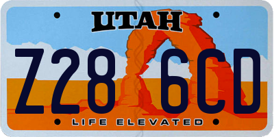 UT license plate Z286CD