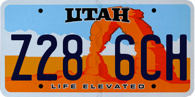 UT license plate Z286CH