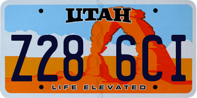 UT license plate Z286CI