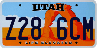 UT license plate Z286CM