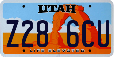 UT license plate Z286CU