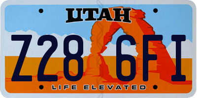 UT license plate Z286FI