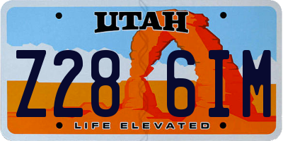 UT license plate Z286IM