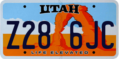 UT license plate Z286JC