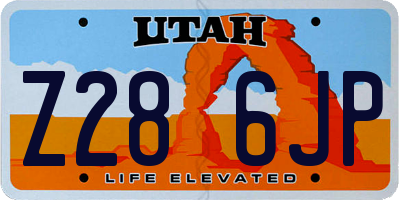 UT license plate Z286JP