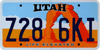 UT license plate Z286KI