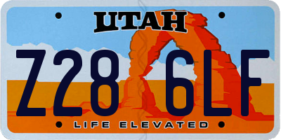 UT license plate Z286LF