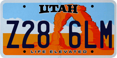 UT license plate Z286LM