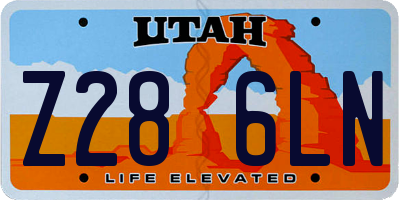 UT license plate Z286LN