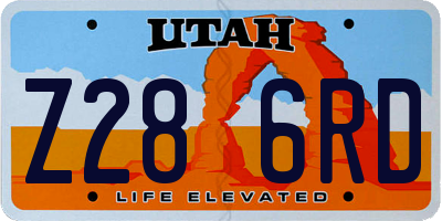 UT license plate Z286RD