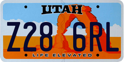UT license plate Z286RL