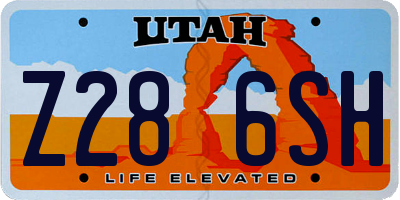UT license plate Z286SH