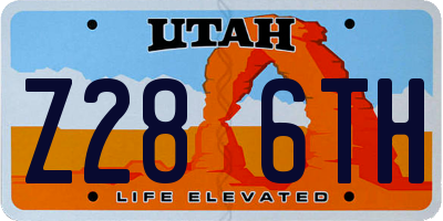 UT license plate Z286TH