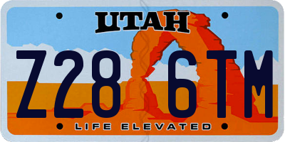 UT license plate Z286TM