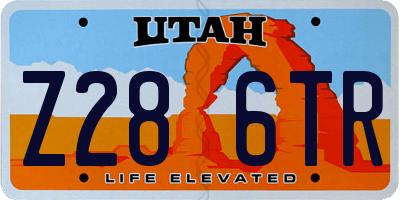 UT license plate Z286TR