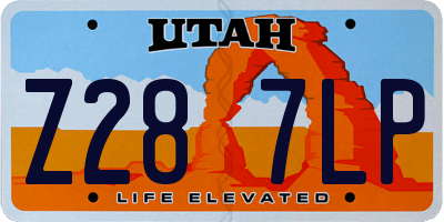 UT license plate Z287LP
