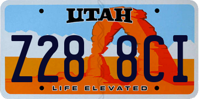 UT license plate Z288CI