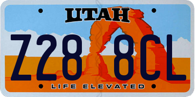 UT license plate Z288CL
