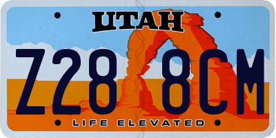 UT license plate Z288CM