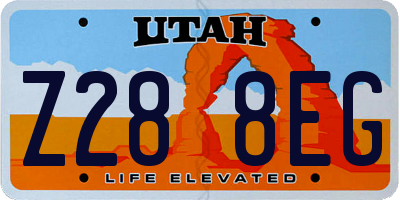 UT license plate Z288EG
