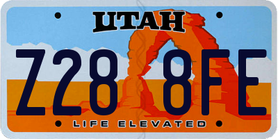 UT license plate Z288FE