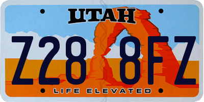 UT license plate Z288FZ