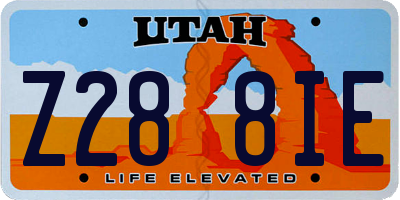 UT license plate Z288IE
