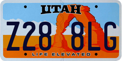 UT license plate Z288LG