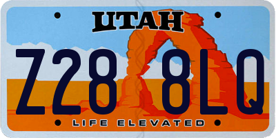 UT license plate Z288LQ