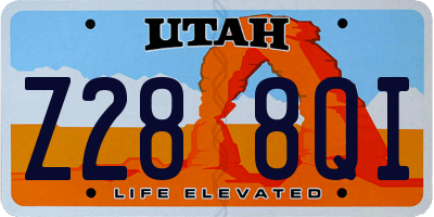 UT license plate Z288QI