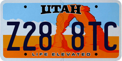 UT license plate Z288TC