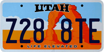 UT license plate Z288TE