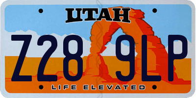 UT license plate Z289LP