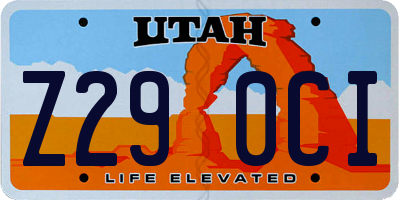 UT license plate Z290CI