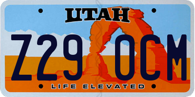 UT license plate Z290CM
