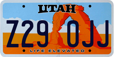 UT license plate Z290JJ