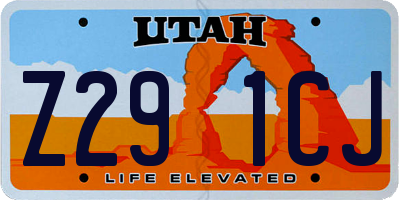 UT license plate Z291CJ