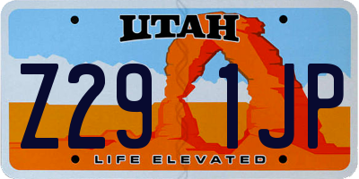 UT license plate Z291JP