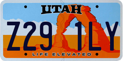 UT license plate Z291LY