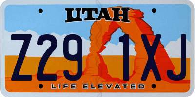 UT license plate Z291XJ