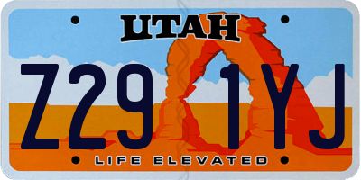 UT license plate Z291YJ