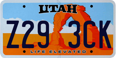 UT license plate Z293CK