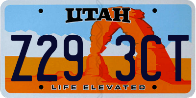 UT license plate Z293CT