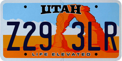 UT license plate Z293LR