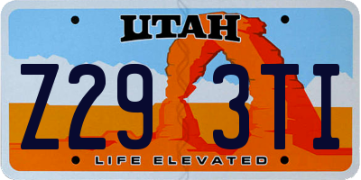 UT license plate Z293TI