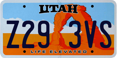 UT license plate Z293VS