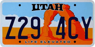 UT license plate Z294CY